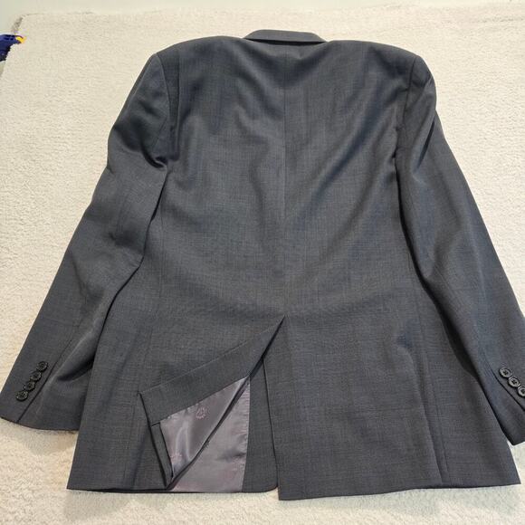 Lauren Ralph Lauren 100% Wool Blazer Sports Coat Men's 44L Stretch Dark Gray - Picture 6 of 15